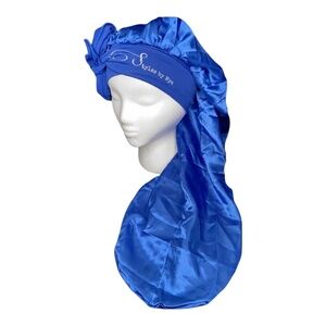 Styles by Mya Long Satin Bonnet With Tie